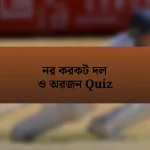 নর করকট দল ও অরজন Quiz