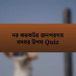 নর করকটর জনপরযত বদধর উপয Quiz