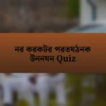 নর করকটর পরতষঠনক উননযন Quiz