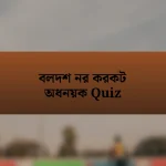 বলদশ নর করকট অধনয়ক Quiz